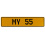MY 55  - Yellow Aluminum Street Sign Mancave Euro Plate Name Door Sign Wall Art