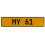 MY 61  - Yellow Aluminum Street Sign Mancave Euro Plate Name Door Sign Wall Art