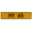 MY 65  - Yellow Aluminum Street Sign Mancave Euro Plate Name Door Sign Wall Art