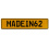 MADEIN62  - Yellow Aluminum Street Sign Mancave Euro Plate Name Door Sign Wall