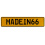 MADEIN66  - Yellow Aluminum Street Sign Mancave Euro Plate Name Door Sign Wall