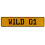 WILD 01  - Yellow Aluminum Street Sign Mancave Euro Plate Name Door Sign Wall