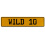 WILD 10  - Yellow Aluminum Street Sign Mancave Euro Plate Name Door Sign Wall