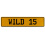 WILD 15  - Yellow Aluminum Street Sign Mancave Euro Plate Name Door Sign Wall