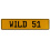 WILD 51  - Yellow Aluminum Street Sign Mancave Euro Plate Name Door Sign Wall