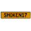 SMOKEN17  - Yellow Aluminum Street Sign Mancave Euro Plate Name Door Sign Wall