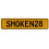 SMOKEN28  - Yellow Aluminum Street Sign Mancave Euro Plate Name Door Sign Wall