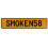 SMOKEN58  - Yellow Aluminum Street Sign Mancave Euro Plate Name Door Sign Wall