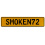 SMOKEN72  - Yellow Aluminum Street Sign Mancave Euro Plate Name Door Sign Wall