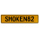 SMOKEN82  - Yellow Aluminum Street Sign Mancave Euro Plate Name Door Sign Wall