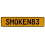 SMOKEN83  - Yellow Aluminum Street Sign Mancave Euro Plate Name Door Sign Wall