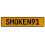 SMOKEN91  - Yellow Aluminum Street Sign Mancave Euro Plate Name Door Sign Wall