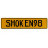 SMOKEN98  - Yellow Aluminum Street Sign Mancave Euro Plate Name Door Sign Wall