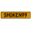 SMOKEN99  - Yellow Aluminum Street Sign Mancave Euro Plate Name Door Sign Wall