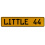 LITTLE 44  - Yellow Aluminum Street Sign Mancave Euro Plate Name Door Sign Wall