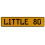 LITTLE 80  - Yellow Aluminum Street Sign Mancave Euro Plate Name Door Sign Wall