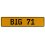 BIG 71  - Yellow Aluminum Street Sign Mancave Euro Plate Name Door Sign Wall