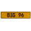 BIG 96  - Yellow Aluminum Street Sign Mancave Euro Plate Name Door Sign Wall