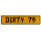 DIRTY 79  - Yellow Aluminum Street Sign Mancave Euro Plate Name Door Sign Wall
