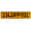 1SLOPPY01  - Yellow Aluminum Street Sign Mancave Euro Plate Name Door Sign Wall