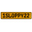 1SLOPPY22  - Yellow Aluminum Street Sign Mancave Euro Plate Name Door Sign Wall