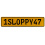 1SLOPPY47  - Yellow Aluminum Street Sign Mancave Euro Plate Name Door Sign Wall