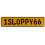 1SLOPPY66  - Yellow Aluminum Street Sign Mancave Euro Plate Name Door Sign Wall