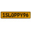 1SLOPPY96  - Yellow Aluminum Street Sign Mancave Euro Plate Name Door Sign Wall