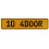 10 4DOOR  - Yellow Aluminum Street Sign Mancave Euro Plate Name Door Sign Wall
