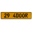 29 4DOOR  - Yellow Aluminum Street Sign Mancave Euro Plate Name Door Sign Wall