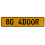 80 4DOOR  - Yellow Aluminum Street Sign Mancave Euro Plate Name Door Sign Wall