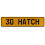 30 HATCH  - Yellow Aluminum Street Sign Mancave Euro Plate Name Door Sign Wall