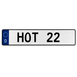 HOT 22  - White Aluminum Street Sign Mancave Euro Plate Name Door Sign Wall Art