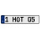 1 HOT 05  - White Aluminum Street Sign Mancave Euro Plate Name Door Sign Wall