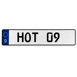 HOT 09  - White Aluminum Street Sign Mancave Euro Plate Name Door Sign Wall Art