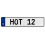 HOT 12  - White Aluminum Street Sign Mancave Euro Plate Name Door Sign Wall Art