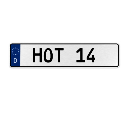 HOT 14  - White Aluminum Street Sign Mancave Euro Plate Name Door Sign Wall Art