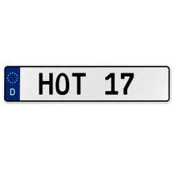 HOT 17  - White Aluminum Street Sign Mancave Euro Plate Name Door Sign Wall Art