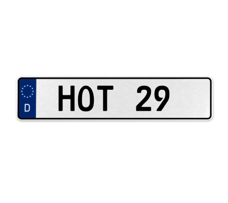 HOT 29  - White Aluminum Street Sign Mancave Euro Plate Name Door Sign Wall Art