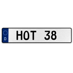 HOT 38  - White Aluminum Street Sign Mancave Euro Plate Name Door Sign Wall Art