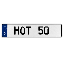 HOT 50  - White Aluminum Street Sign Mancave Euro Plate Name Door Sign Wall Art