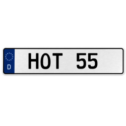 HOT 55  - White Aluminum Street Sign Mancave Euro Plate Name Door Sign Wall Art