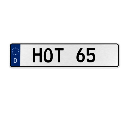 HOT 65  - White Aluminum Street Sign Mancave Euro Plate Name Door Sign Wall Art