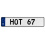 HOT 67  - White Aluminum Street Sign Mancave Euro Plate Name Door Sign Wall Art