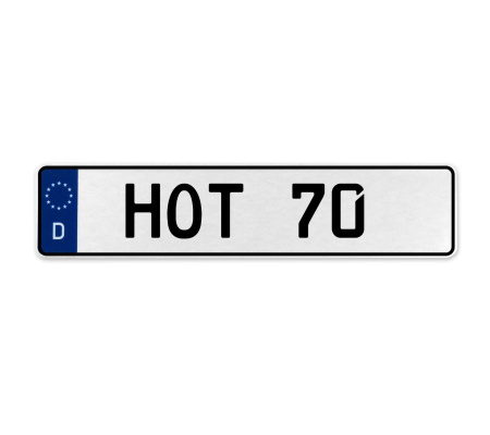 HOT 70  - White Aluminum Street Sign Mancave Euro Plate Name Door Sign Wall Art