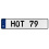 HOT 79  - White Aluminum Street Sign Mancave Euro Plate Name Door Sign Wall Art
