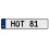 HOT 81  - White Aluminum Street Sign Mancave Euro Plate Name Door Sign Wall Art