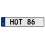 HOT 86  - White Aluminum Street Sign Mancave Euro Plate Name Door Sign Wall Art