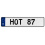 HOT 87  - White Aluminum Street Sign Mancave Euro Plate Name Door Sign Wall Art