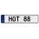 HOT 88  - White Aluminum Street Sign Mancave Euro Plate Name Door Sign Wall Art